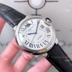 Copy Cartier Ballon Bleu de Moonphase Watch White Stainess Steel